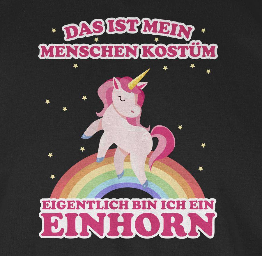 Shirtracer Das Ist Mein Menschenkostüm Einhorn: Tshirt Turnbeutel Shirtracer