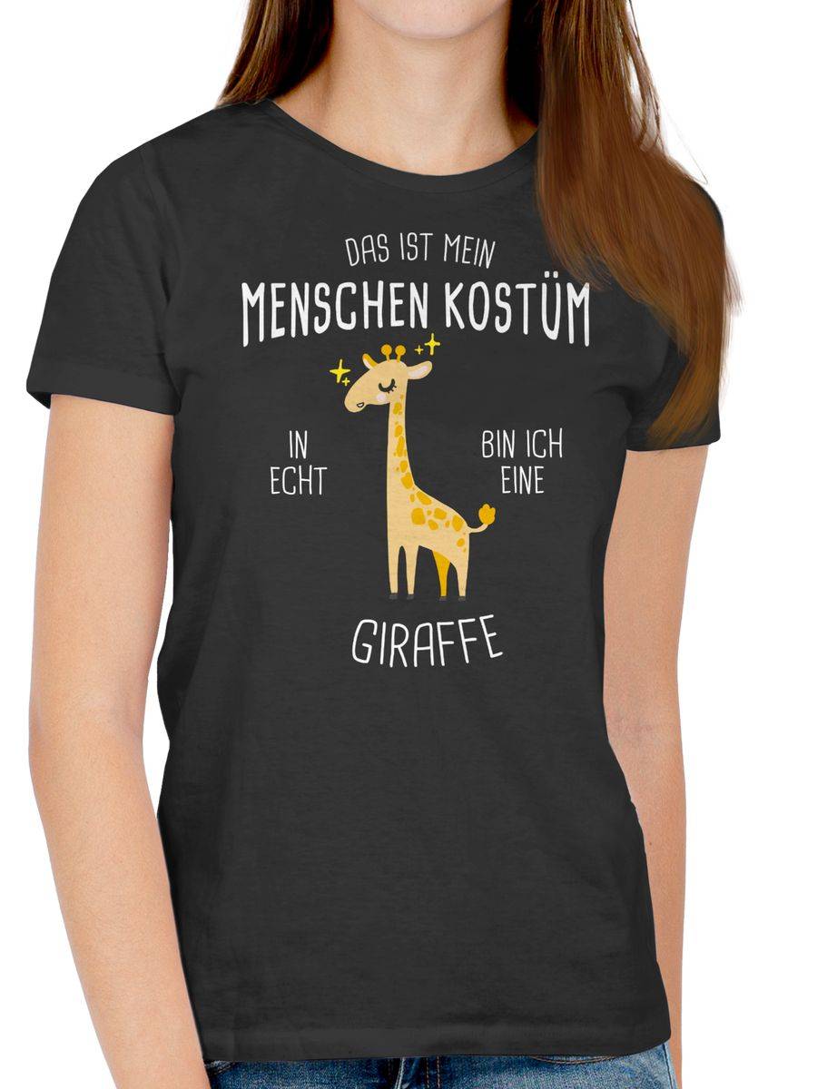 Shirtracer Das Ist Mein Menschenkostüm In Echt Bin Ich Eine Giraffe: T-Shirt Rucksack Shirtracer