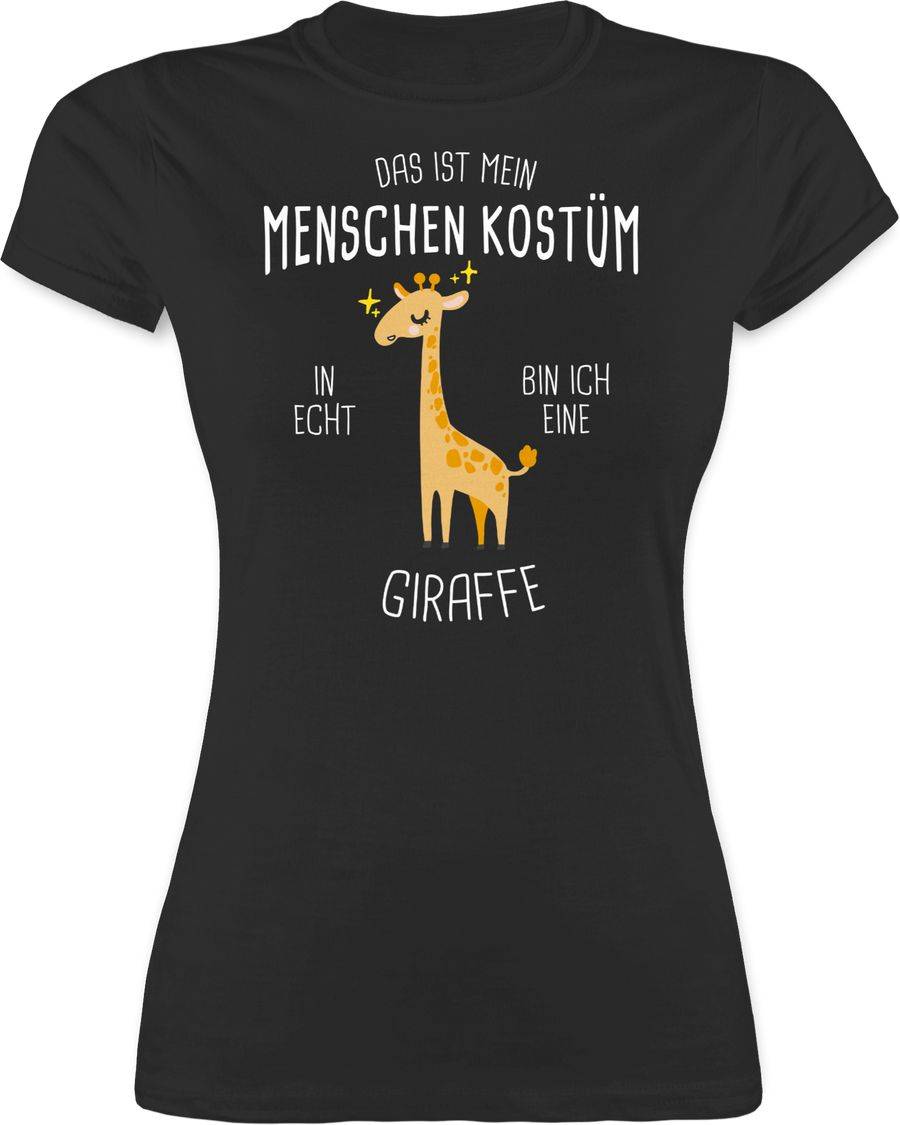 Shirtracer Das ist mein Menschenkostüm in echt bin ich eine Giraffe: T-Shirt Rucksack Shirtracer