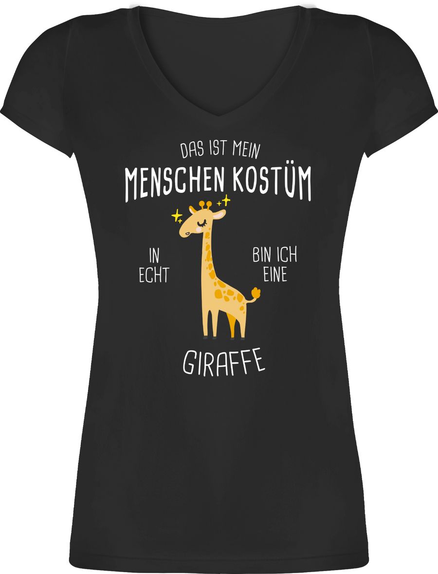 Shirtracer Das ist mein Menschenkostüm in echt bin ich eine Giraffe: T-Shirt Rucksack Shirtracer