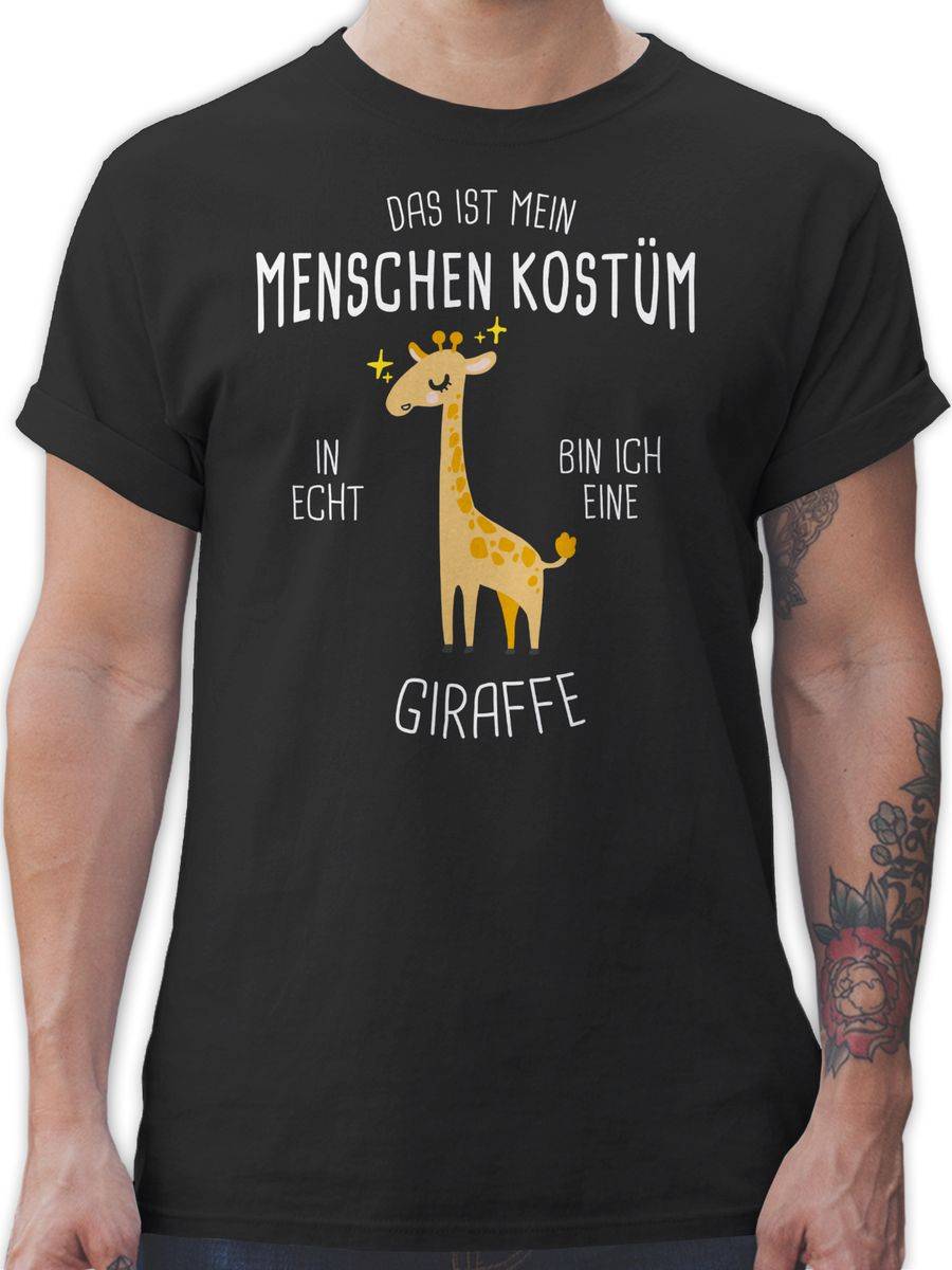 Shirtracer Das Ist Mein Menschenkostüm In Echt Bin Ich Eine Giraffe: T-Shirt Rucksack Shirtracer