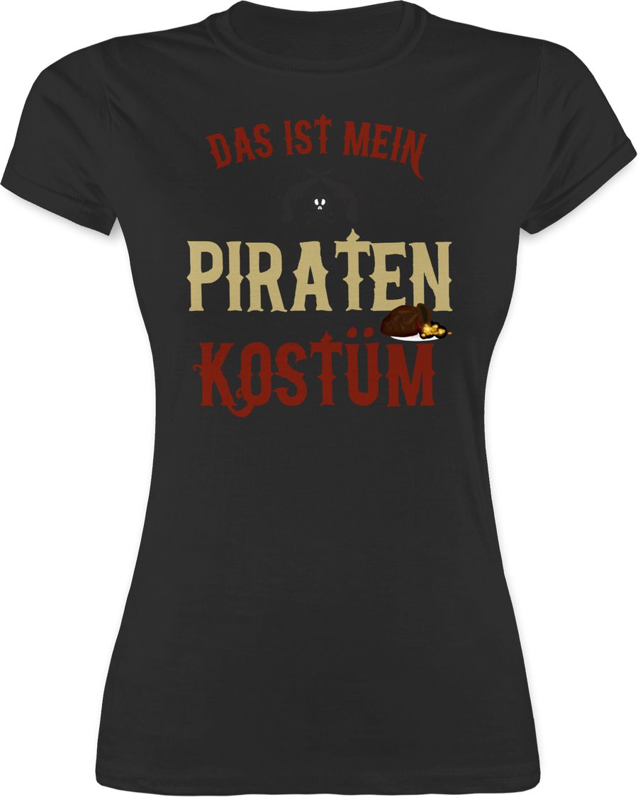 Shirtracer Das ist mein Piraten Kostüm: Tshirt Turnbeutel Shirtracer