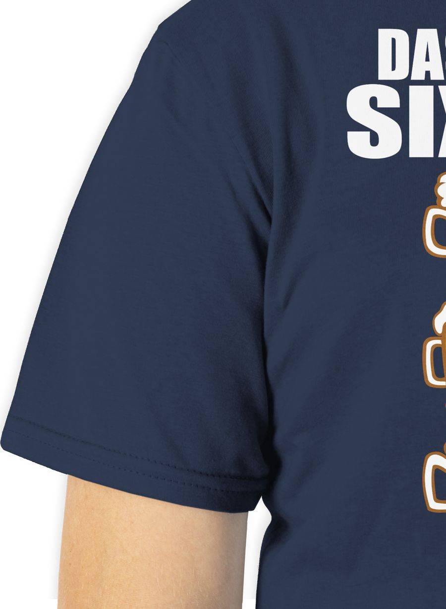 Shirtracer Das Ist Mein Sixpack - Bier - Weiß: T-Shirt Turnbeutel Shirtracer