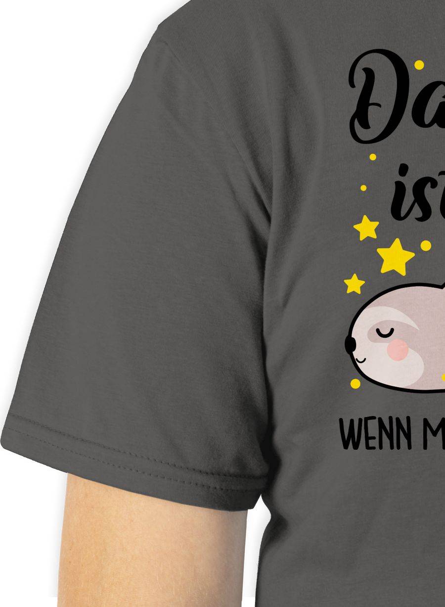 Shirtracer Das Leben Ist Schön, Wenn Man Ausgeschlafen Ist! - Schwarz Shirts & Mehr Shirtracer