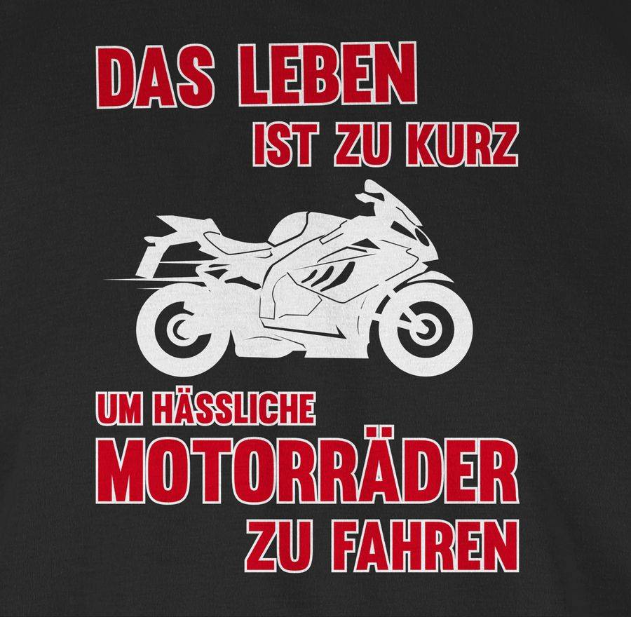 Shirtracer Das Leben Ist Zu Kurz Um Hässliche Motorräder Zu Fahren 3: T-Shirt Gym Bag Shirtracer