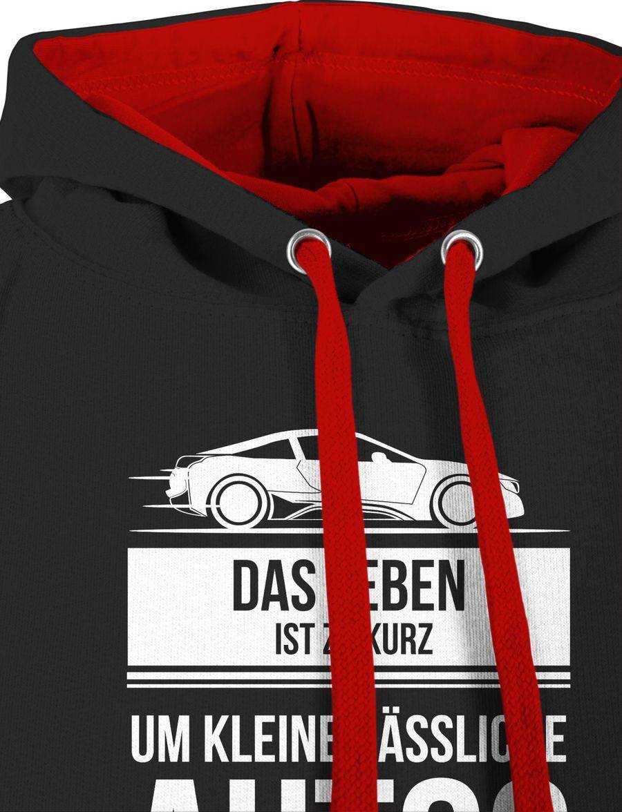 Shirtracer Das Leben Ist Zu Kurz Um Kleine Hässliche Autos Zu Fahren: T-Shirt Turnbeutel Shirtracer