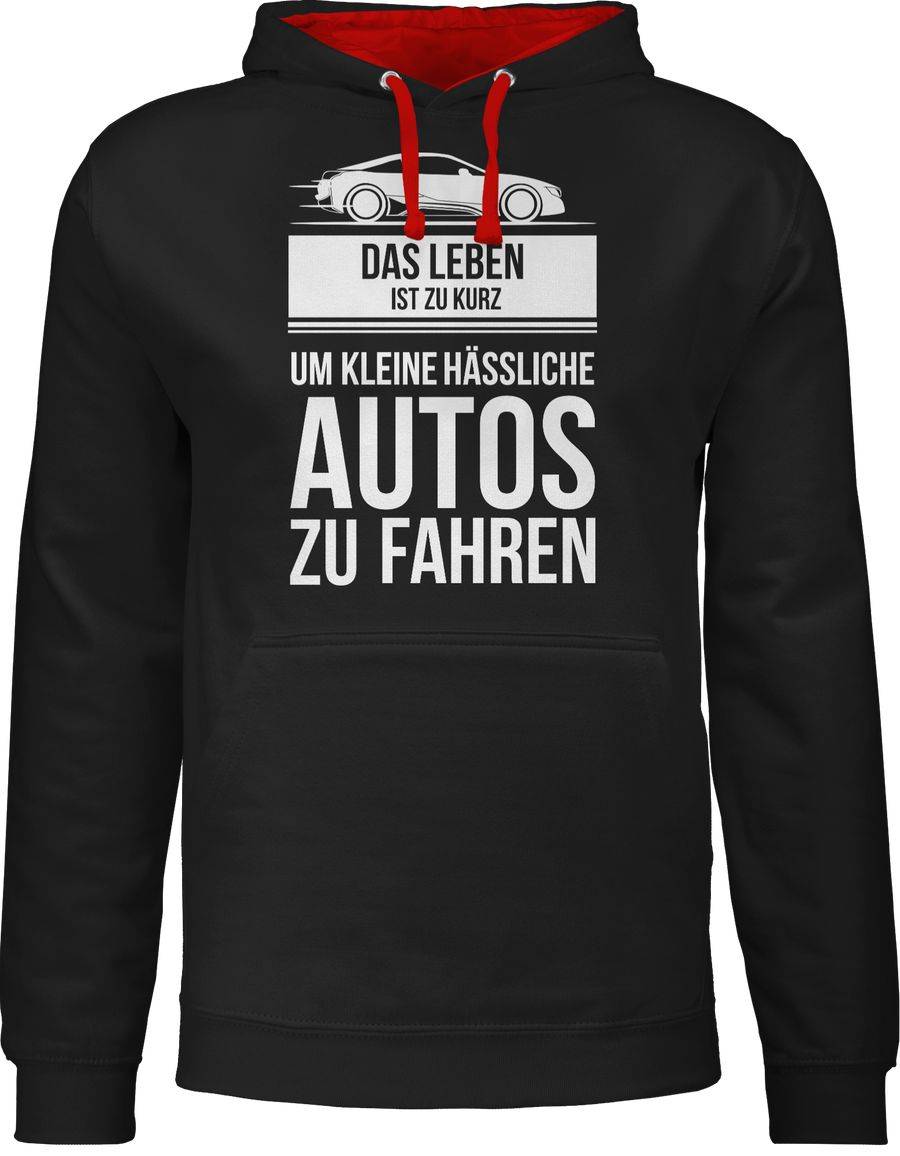 Shirtracer das leben ist zu kurz um kleine hässliche autos zu fahren: T-Shirt Turnbeutel Shirtracer