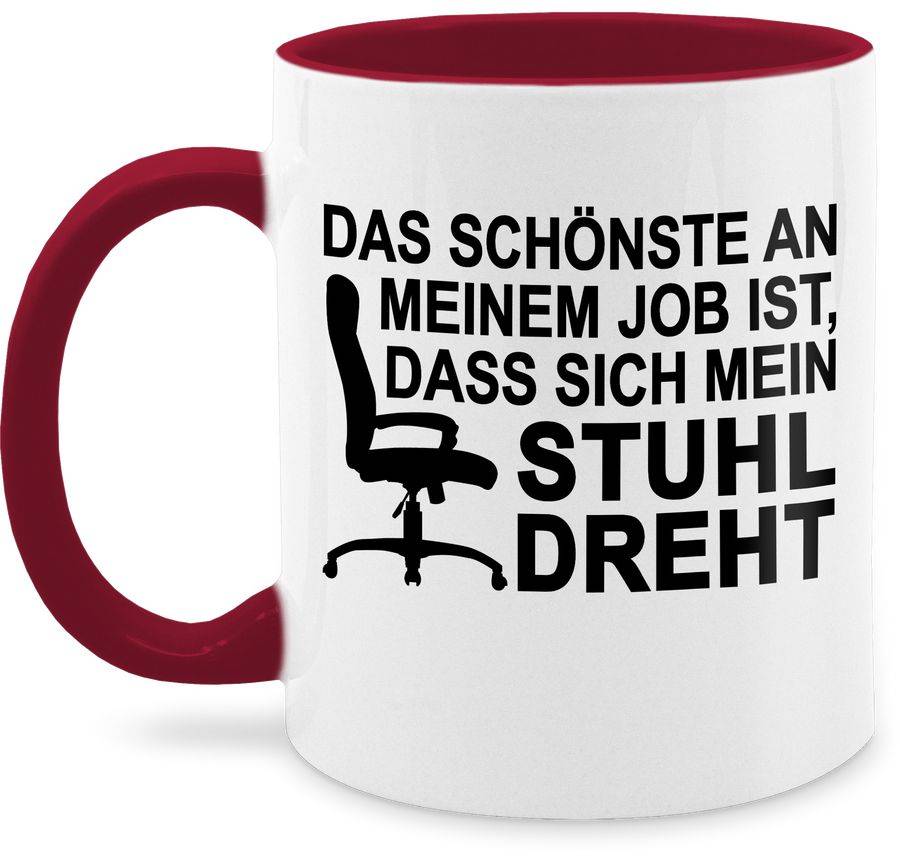 Shirtracer Das schönste an meinem Job ist, dass sich der Stuhl dreht - schwarz Shirts & M Shirtracer