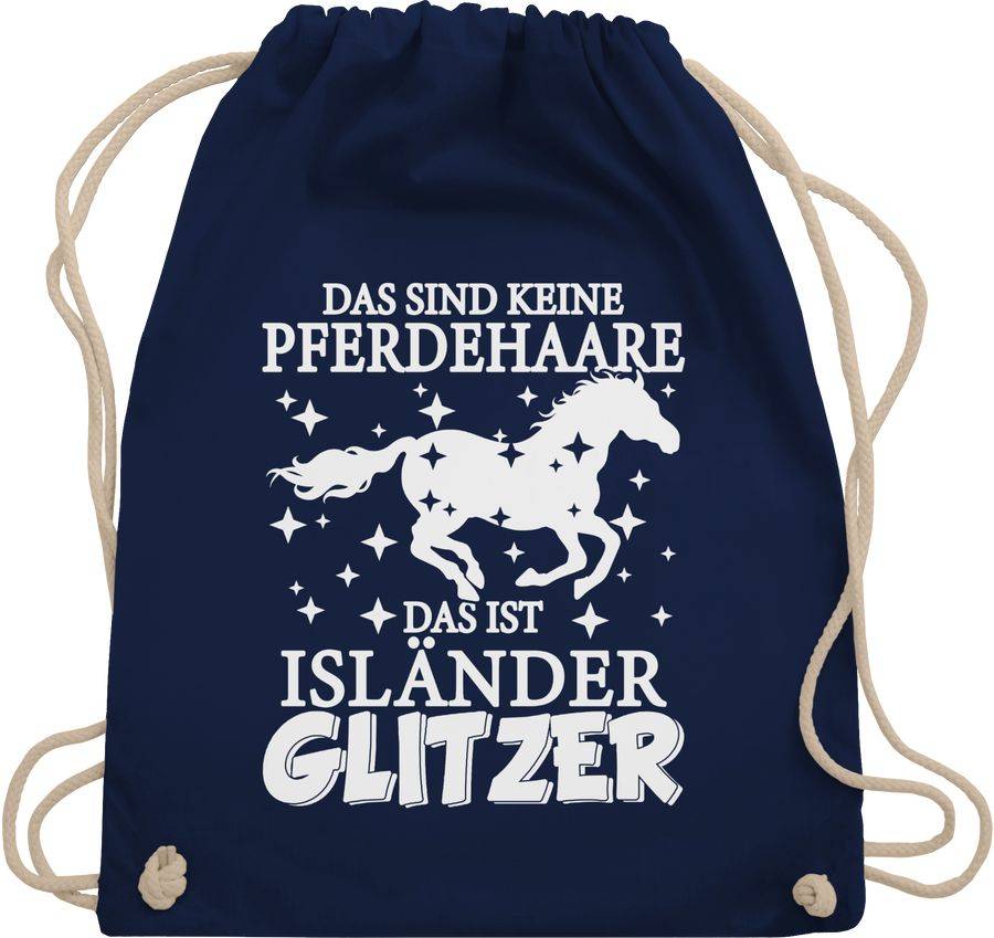 Shirtracer Das sind keine Pferdehaare - Das ist Isländer Glitzer - weiß Shirts & Mehr Shirtracer