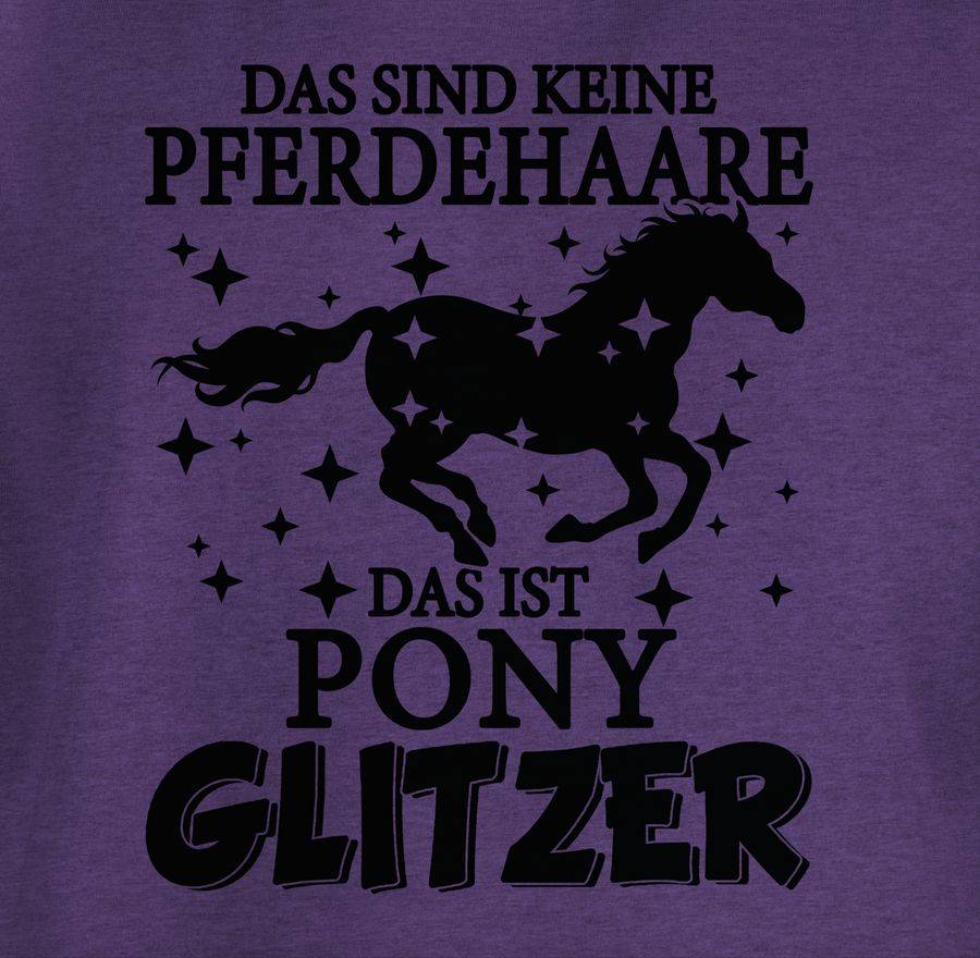 Shirtracer Das Sind Keine Pferdehaare - Das Ist Pony Glitzer - Schwarz: Tshirt Gym Bag Shirtracer