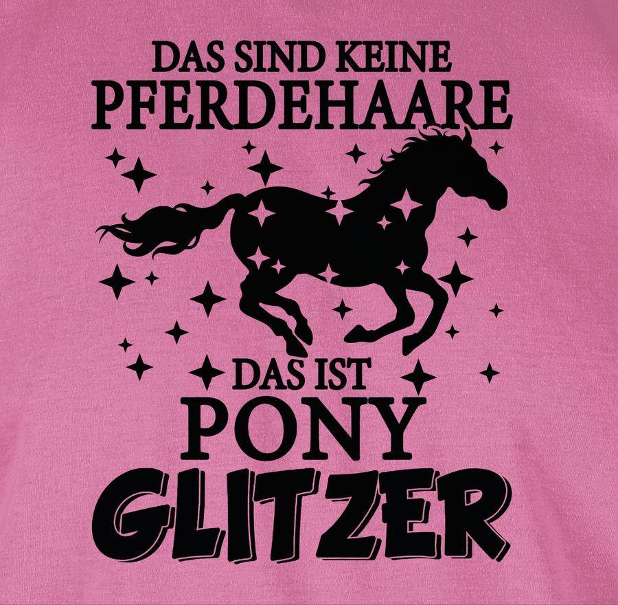 Shirtracer Das Sind Keine Pferdehaare - Das Ist Pony Glitzer - Schwarz: Tshirt Gym Bag Shirtracer