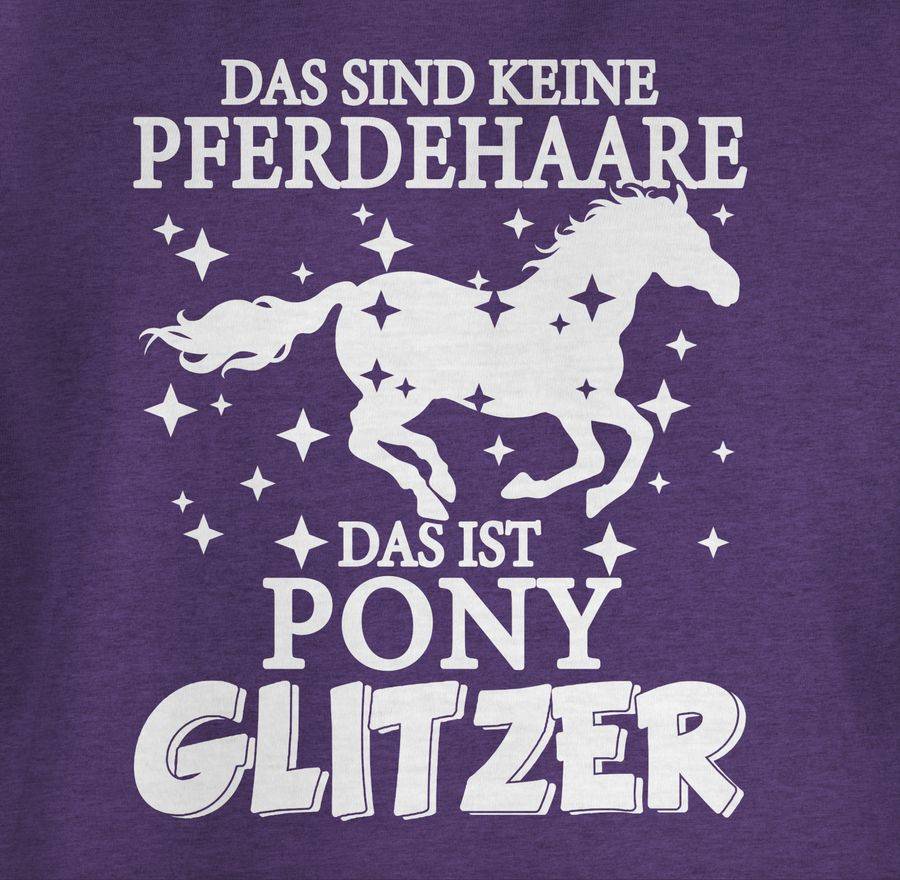 Shirtracer Das Sind Keine Pferdehaare - Das Ist Pony Glitzer - Weiß: T-Shirt Rucksack Shirtracer
