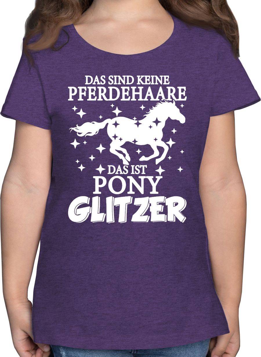 Shirtracer Das sind keine Pferdehaare - Das ist Pony Glitzer - weiß: T-Shirt Rucksack Shirtracer