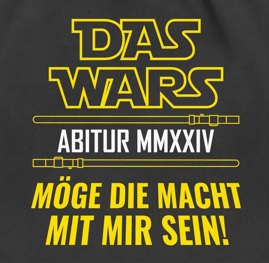 Shirtracer Das Wars Abi 2024: T-Shirt Rucksack Shirtracer