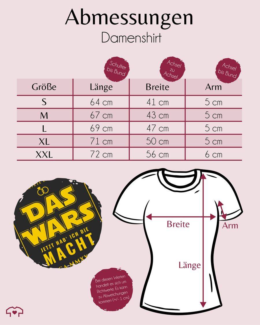 Shirtracer Das Wars JGA 2024 Jetzt Hab Ich Die Macht Shirts & Mehr Shirtracer