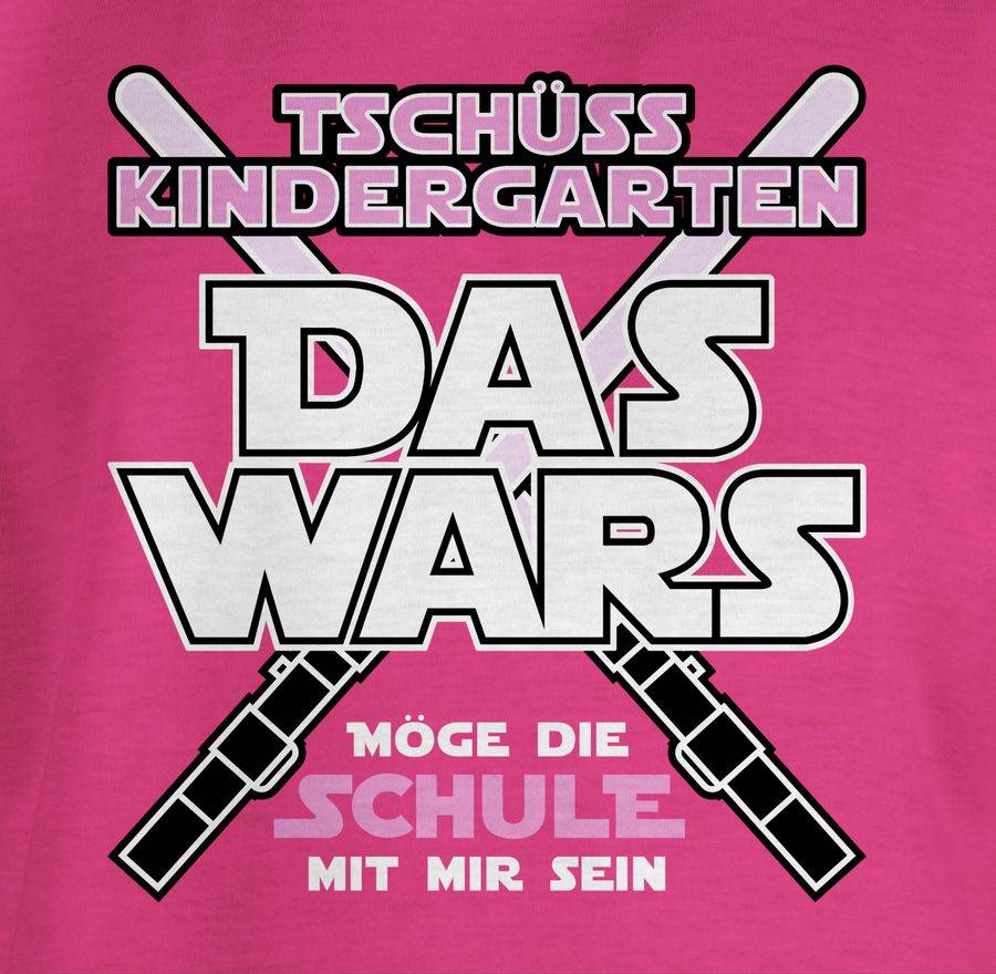 Shirtracer Das Wars Kindergarten Rosa: T-Shirt Rucksack Shirtracer