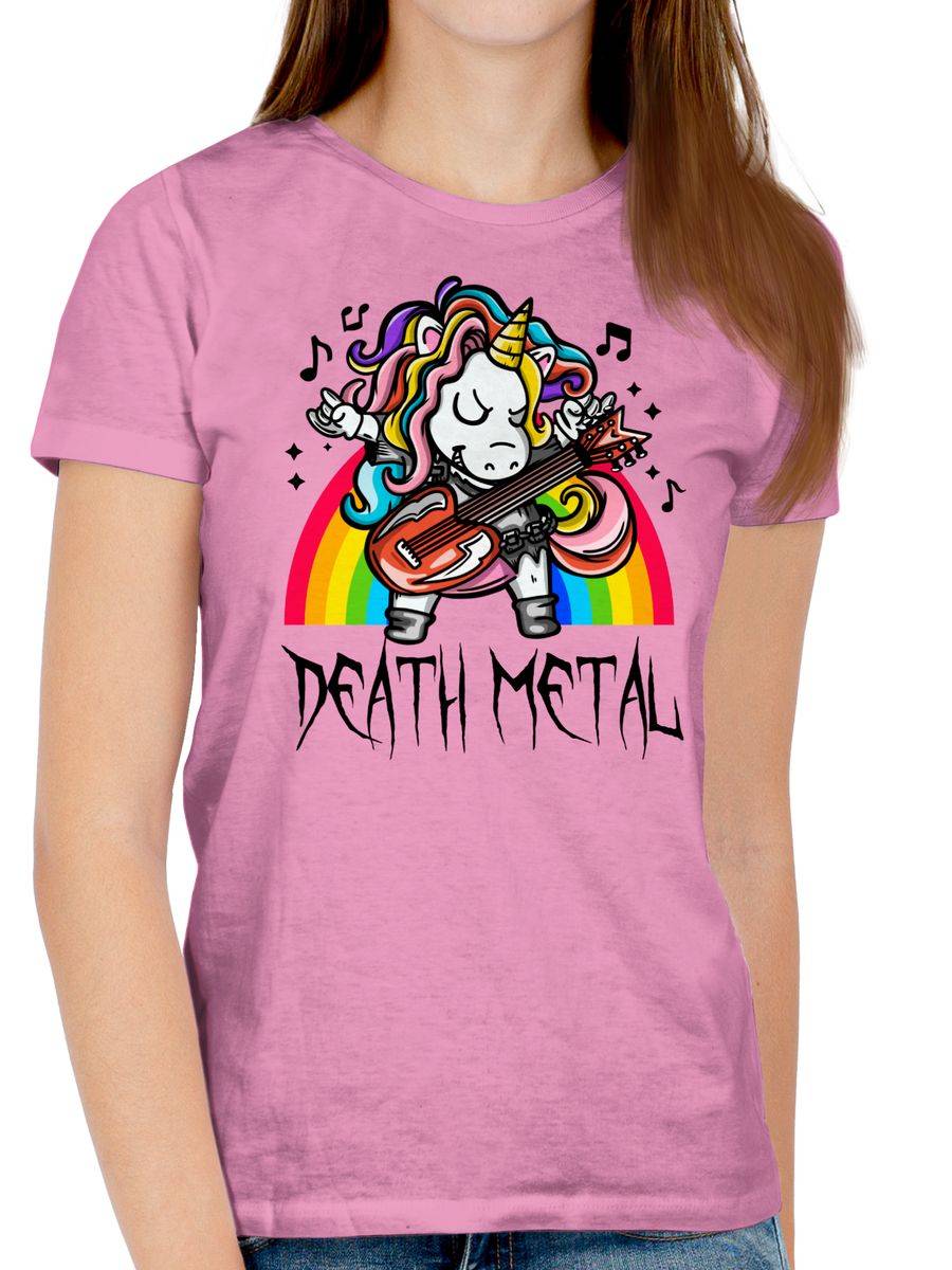 Shirtracer Death Metal Einhorn - Unicorn: T-Shirt Rucksack Shirtracer