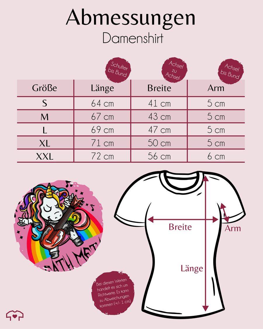 Shirtracer Death Metal Einhorn - Unicorn: T-Shirt Rucksack Shirtracer