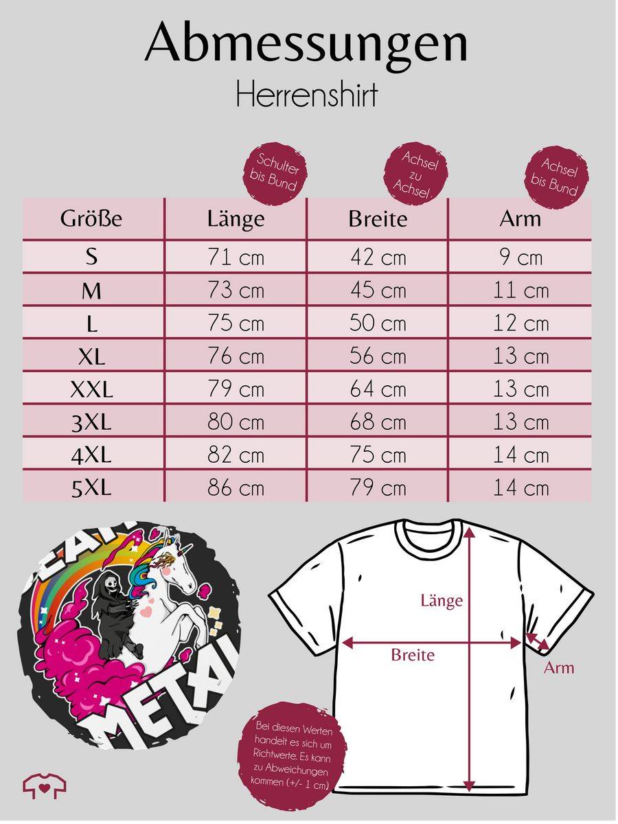 Shirtracer Death Metal Sensenmann Auf Einem Einhorn: Tshirt Gym Bag Shirtracer