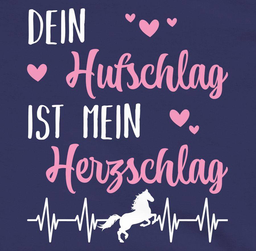 Shirtracer Dein Hufschlag Ist Mein Herzschlag Herzchen Weiß: T-Shirt Gym Bag Shirtracer