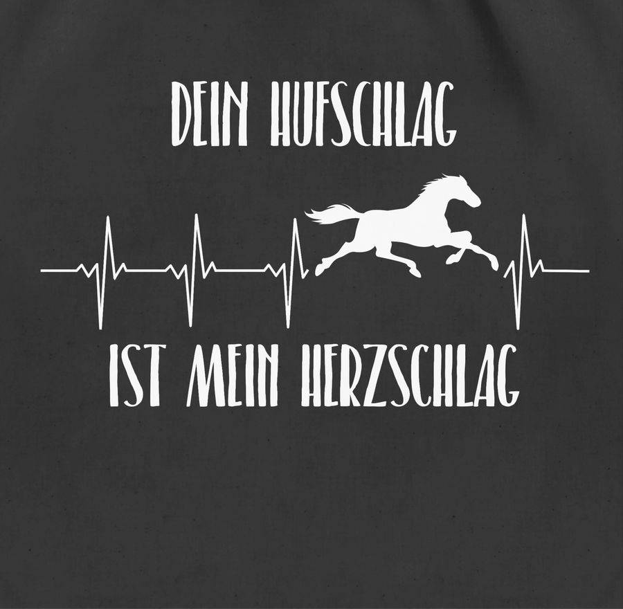 Shirtracer Dein Hufschlag Ist Mein Herzschlag: T-Shirt Gym Bag Shirtracer