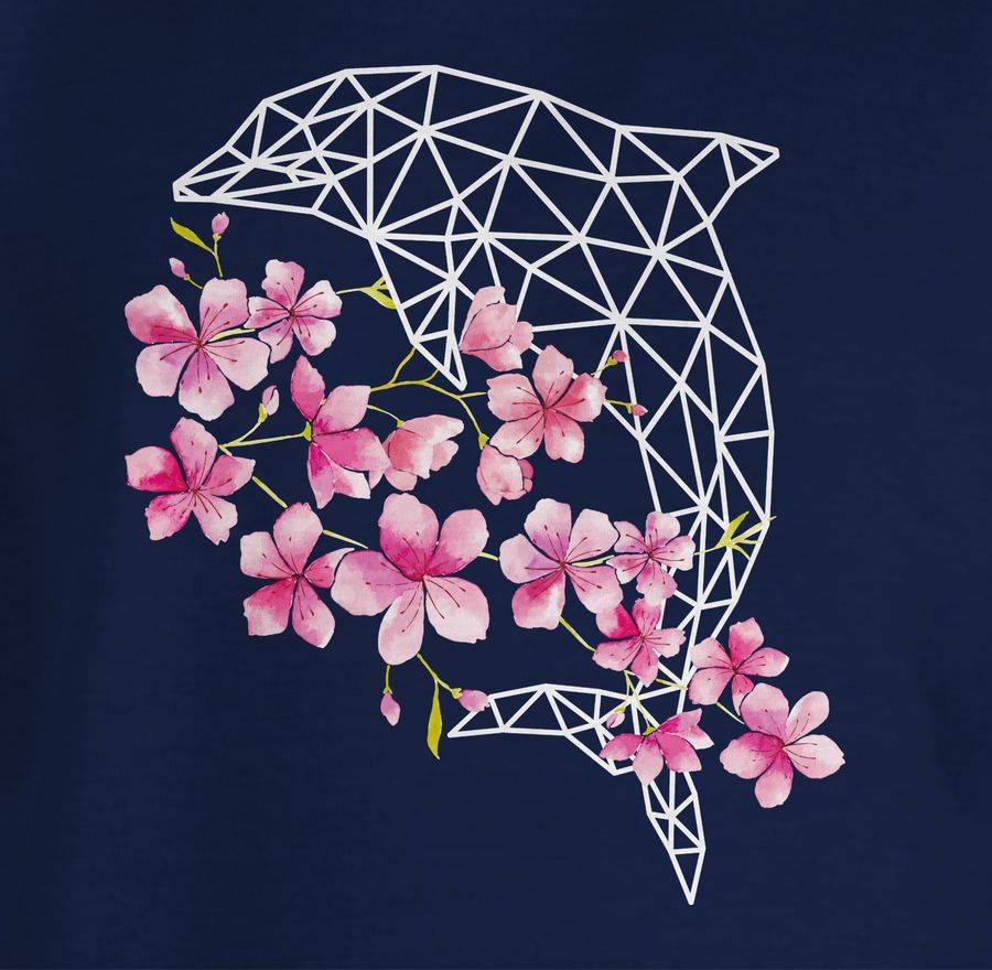 Shirtracer Delfin Mit Blumen Shirts & Mehr Shirtracer