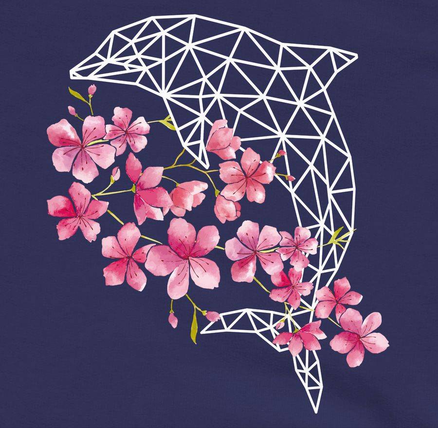Shirtracer Delfin Mit Blumen Shirts & Mehr Shirtracer