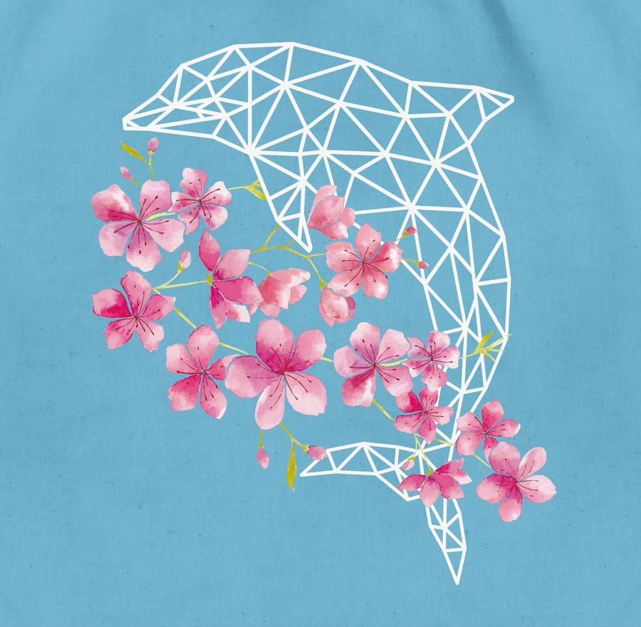 Shirtracer Delfin Mit Blumen Shirts & Mehr Shirtracer