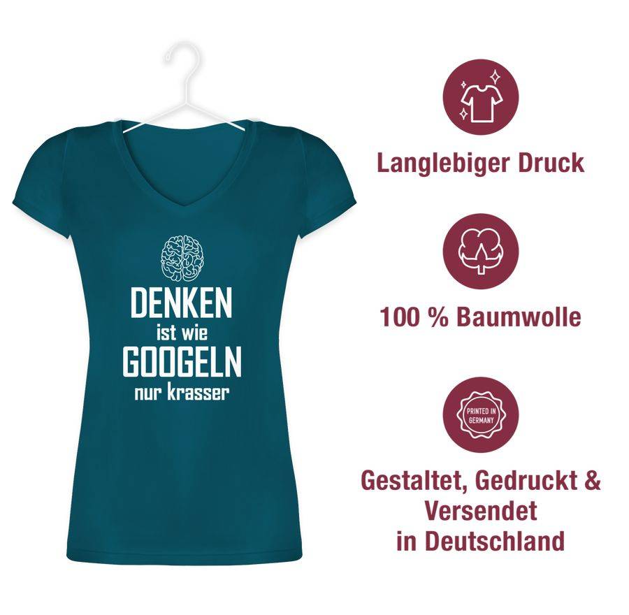 Shirtracer Denken Ist Wie Googeln Nur Krasser Shirts & Mehr Shirtracer
