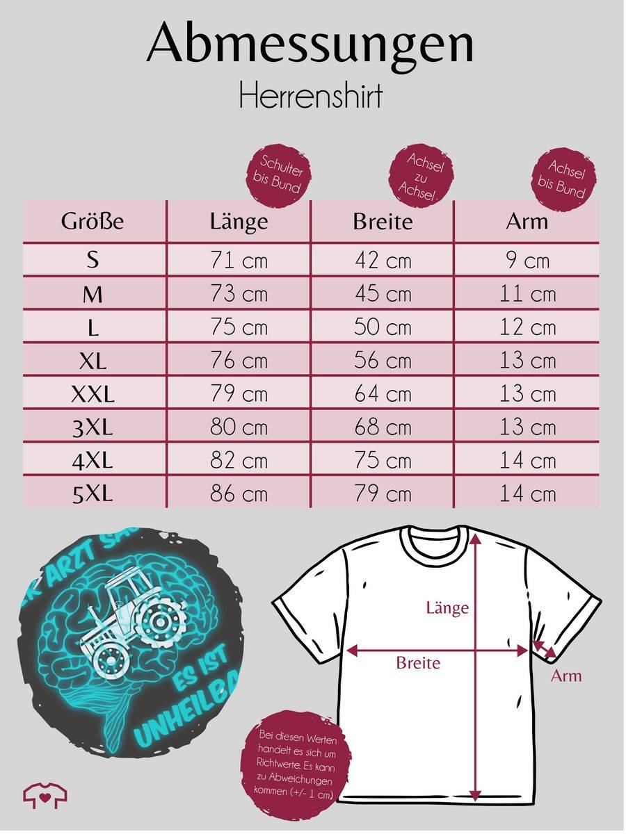 Shirtracer Der Arzt Sagt Es Is Unheilbar Traktor Shirts & Mehr Shirtracer