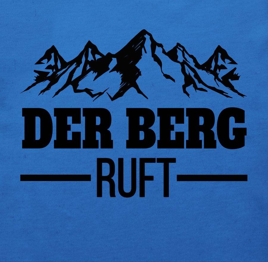 Shirtracer Der Berg Ruft - Schwarz: T-Shirt Rucksack Shirtracer