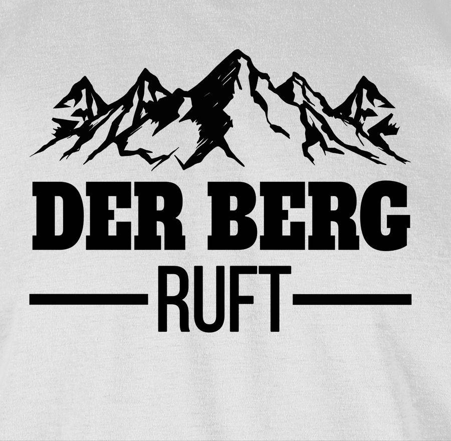 Shirtracer Der Berg Ruft - Schwarz: T-Shirt Rucksack Shirtracer