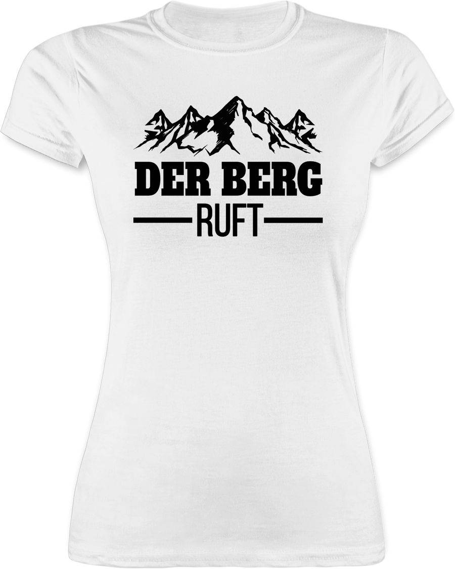 Shirtracer Der Berg ruft - schwarz: T-Shirt Rucksack Shirtracer