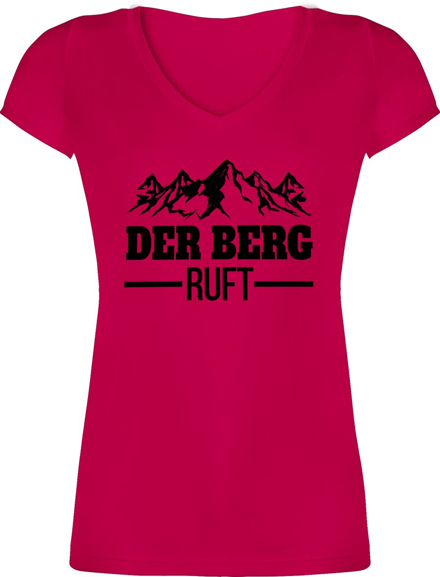 Shirtracer Der Berg ruft - schwarz: T-Shirt Rucksack Shirtracer