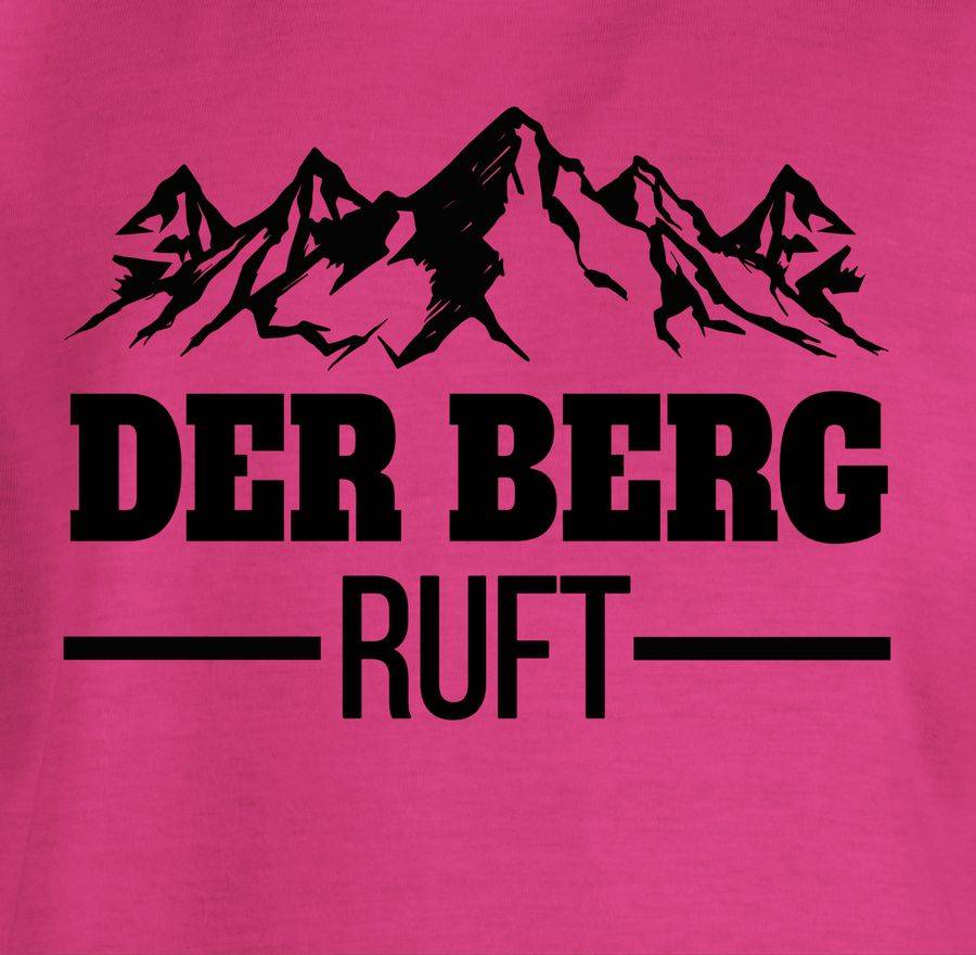 Shirtracer Der Berg Ruft - Schwarz: T-Shirt Rucksack Shirtracer