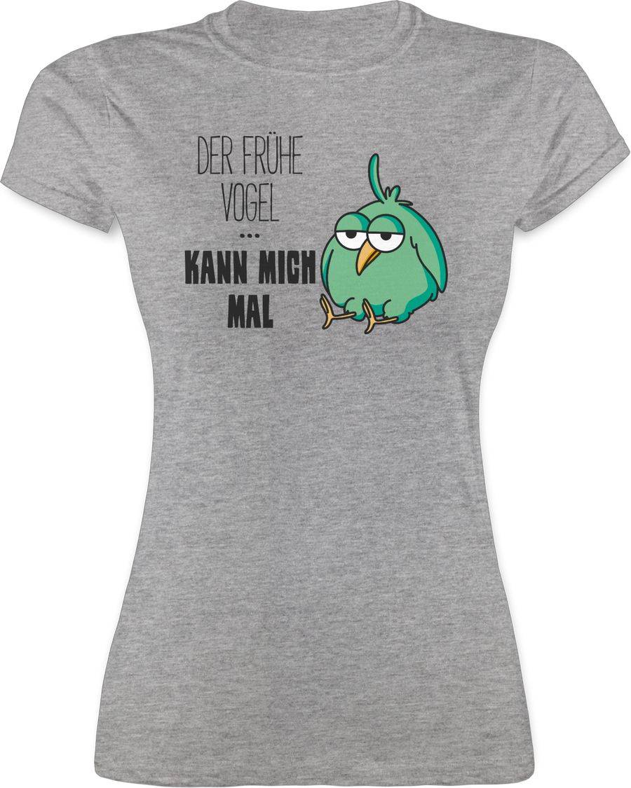 Shirtracer Der frühe Vogel kann mich mal: T-Shirt Turnbeutel Shirtracer