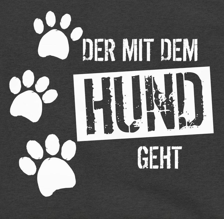 Shirtracer Der Mit Dem Hund Geht: Tshirt Turnbeutel Shirtracer
