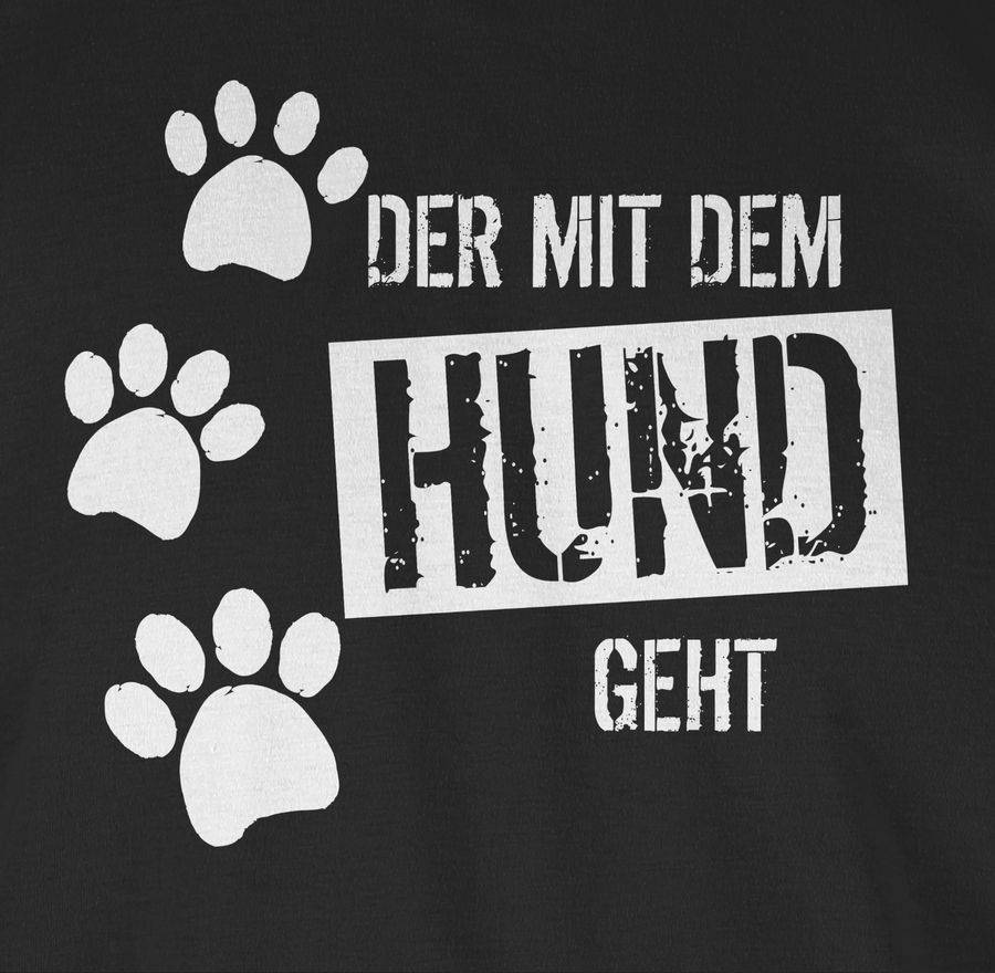 Shirtracer Der Mit Dem Hund Geht: Tshirt Turnbeutel Shirtracer