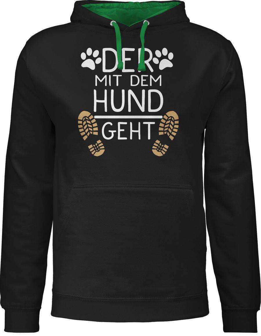 Shirtracer Der mit dem Hund geht - weiß Shirts & Mehr Shirtracer
