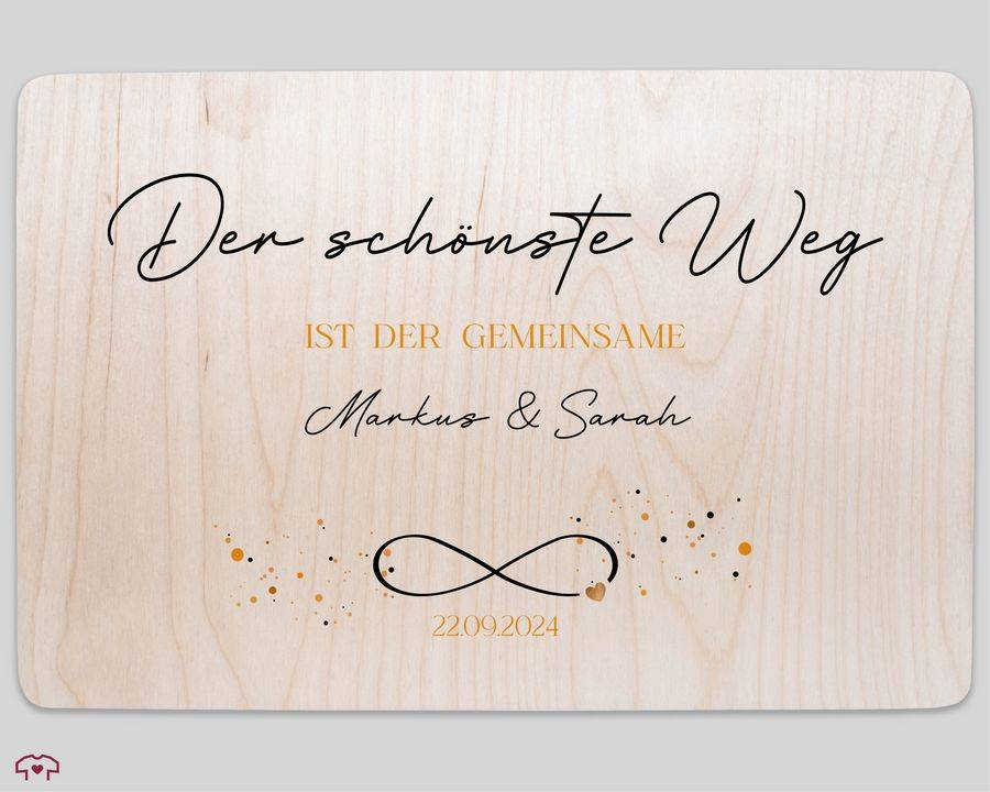 Shirtracer Der Schönste Weg Ist Der Gemeinsame Schöne Sprüche Für Hochzeitsbox Schöner Spruch Hochzeitskiste Liebevolle Sprüche Hochzeit Auf Holzkiste Shirtracer