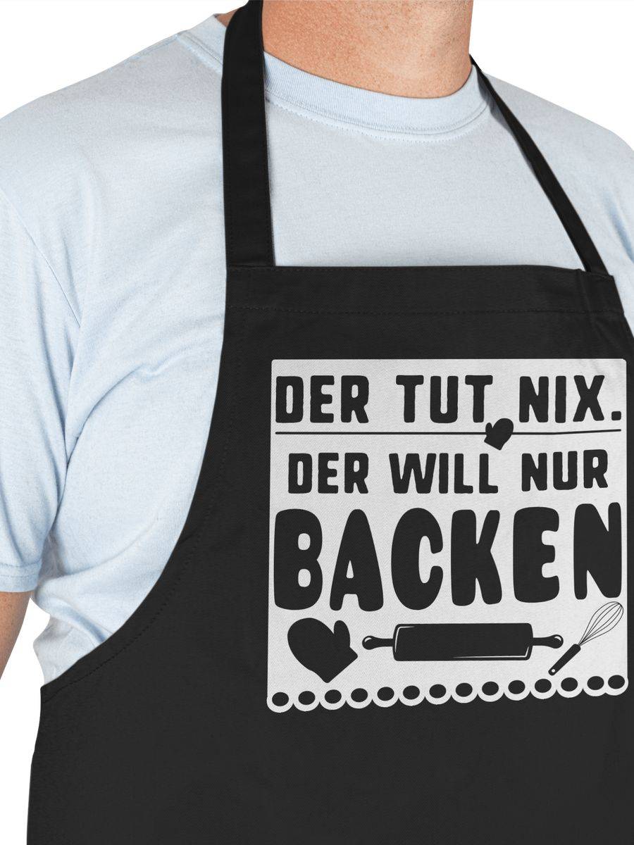 Shirtracer Der Tut Nix Der Will Nur Backen: T-Shirt Rucksack Shirtracer