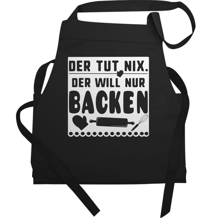 Shirtracer Der tut nix der will nur backen: T-Shirt Rucksack Shirtracer
