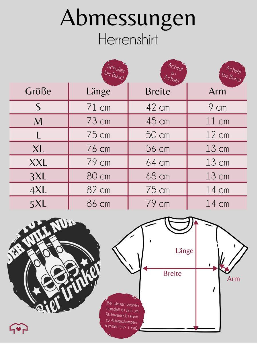 Shirtracer Der Tut Nix Der Will Nur Bier Trinken: T-Shirt Gym Bag Shirtracer