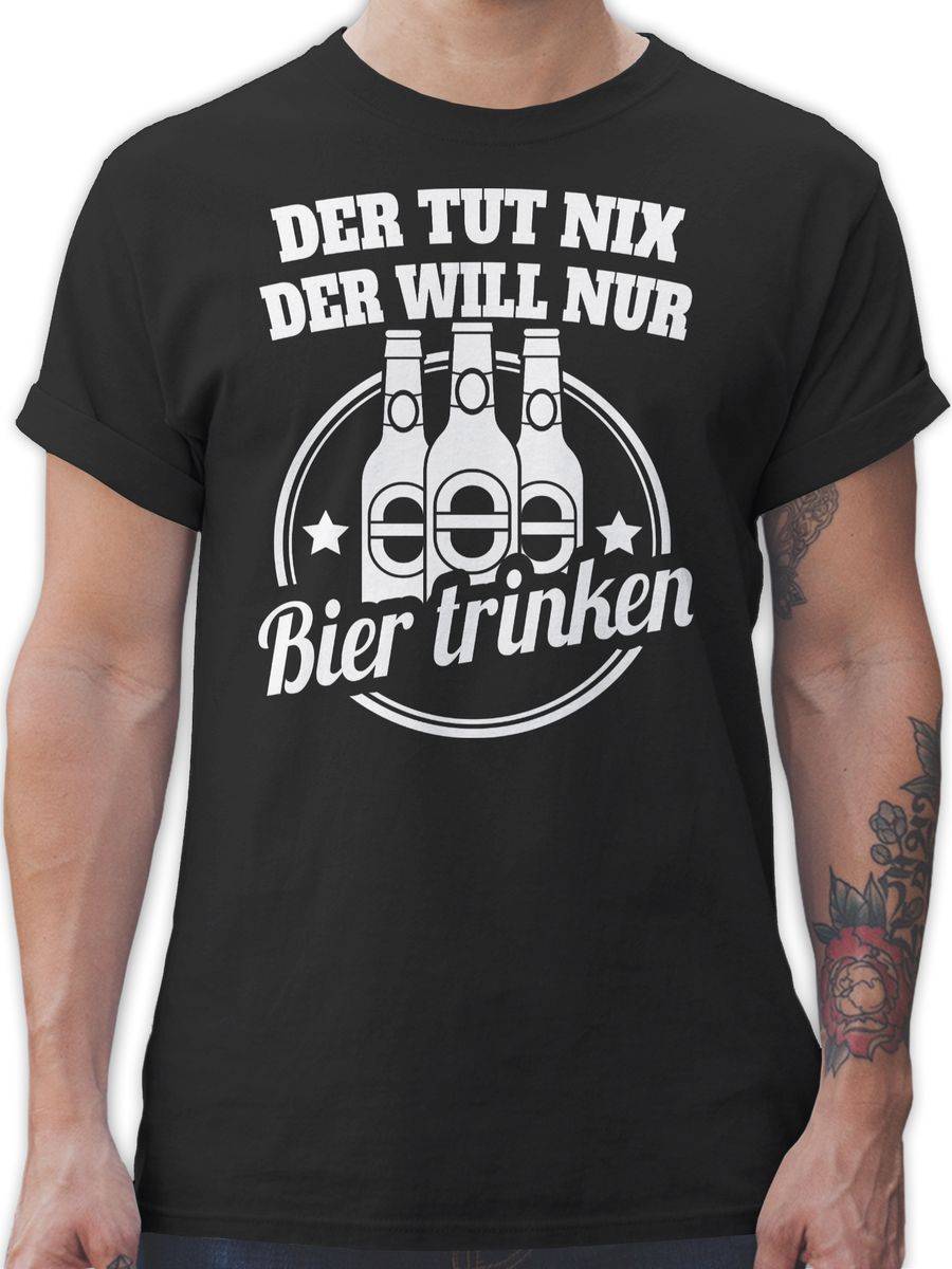 Shirtracer Der tut nix der will nur Bier trinken: T-Shirt Gym Bag Shirtracer