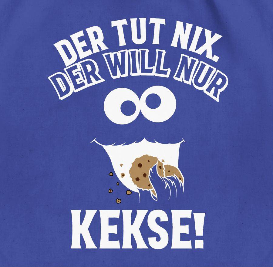 Shirtracer Der Tut Nix. Der Will Nur Kekse!: Tshirt Rucksack Shirtracer
