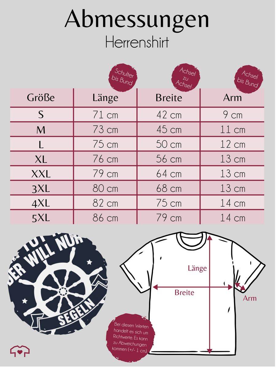 Shirtracer Der Tut Nix Der Will Nur Segeln: T-Shirt Turnbeutel Shirtracer