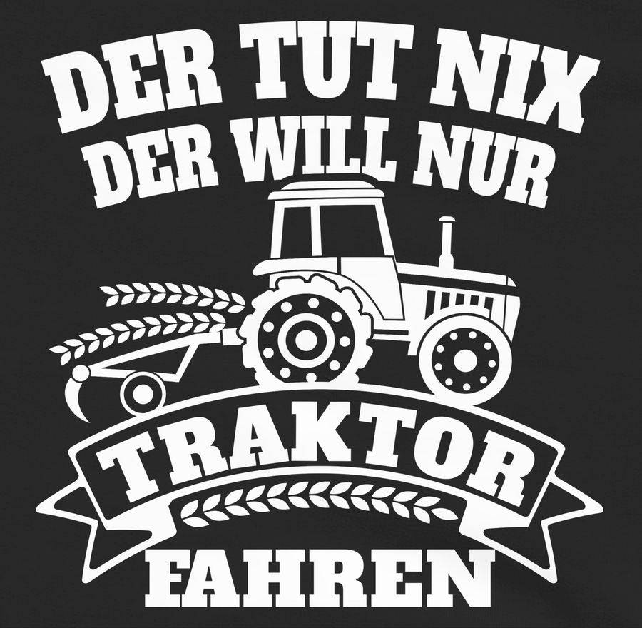 Shirtracer Der Tut Nix Der Will Nur Traktor Fahren: T-Shirt Gym Bag Shirtracer