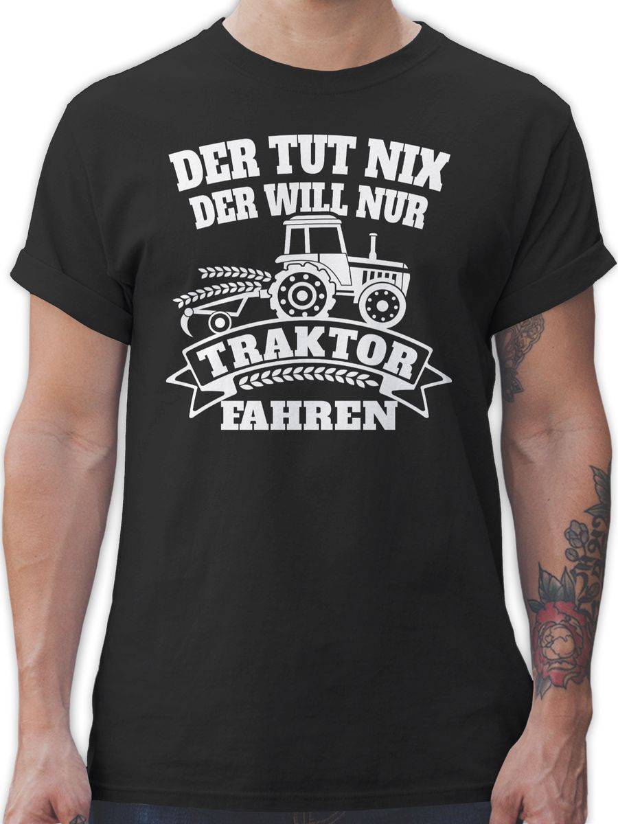 Shirtracer Der tut nix der will nur Traktor fahren: T-Shirt Gym Bag Shirtracer