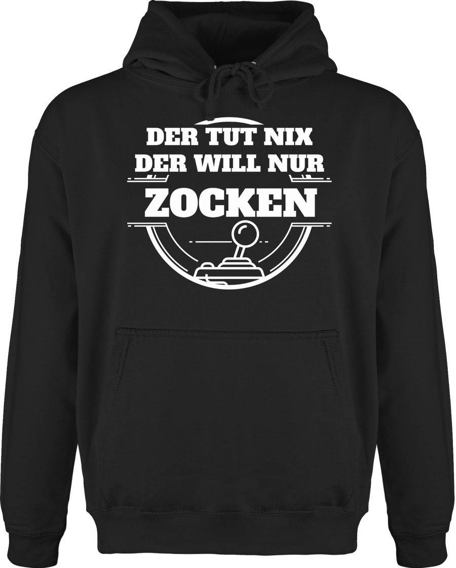 Shirtracer Der tut nix der will nur zocken: Tshirt Turnbeutel Shirtracer