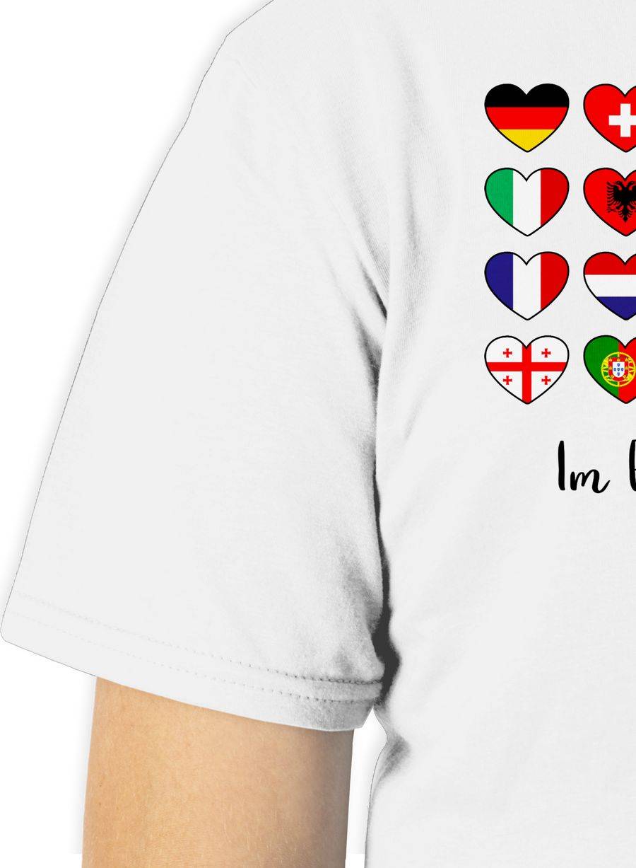 Shirtracer Deutschland EM 2024 Länder Herzen - Im Fußball Vereint | Shirts & Mehr Shirtracer